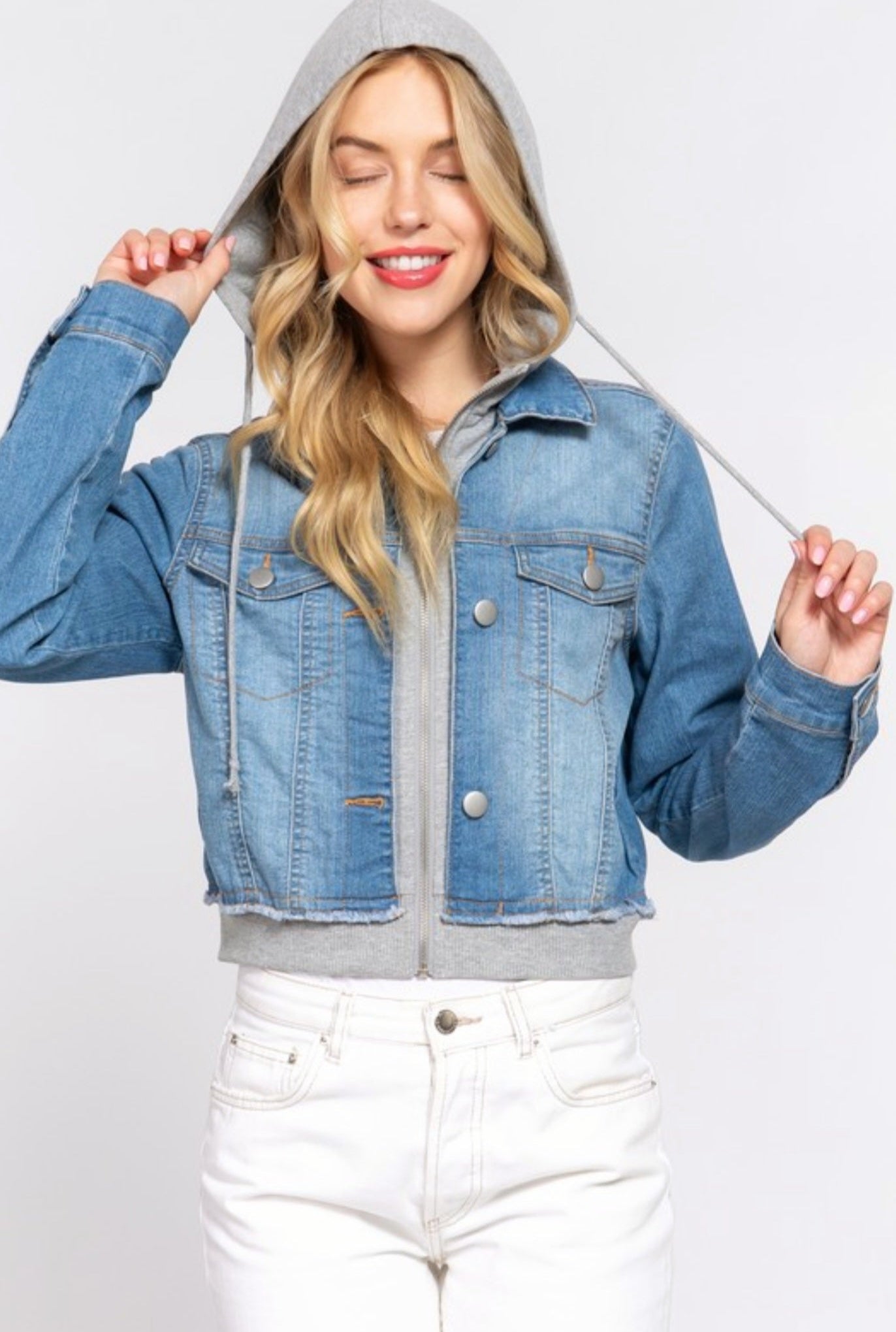 Denim Jacket w/Hoodie