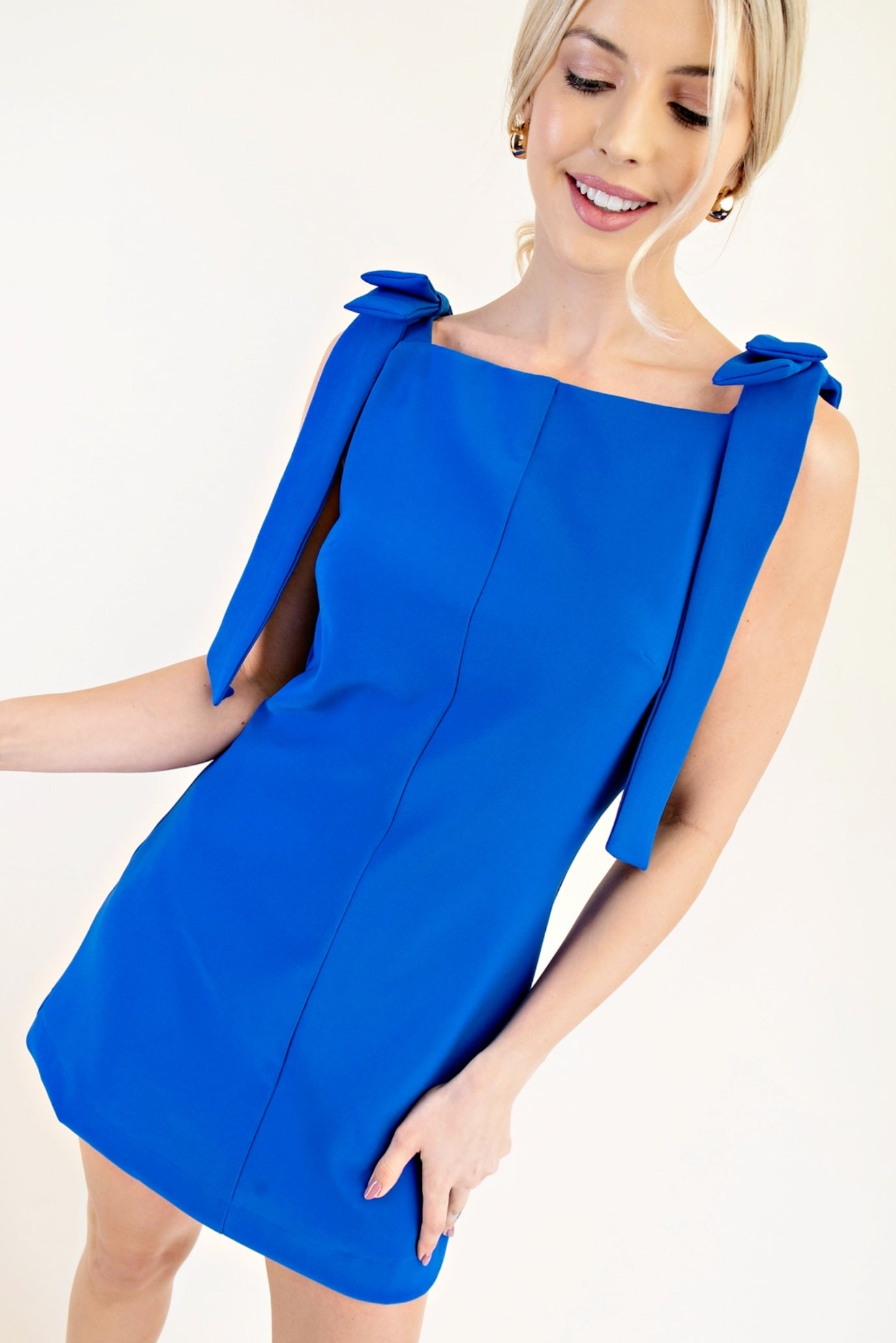 Royal Blue Bow Dress
