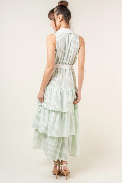 Ruffled Button Down Dress