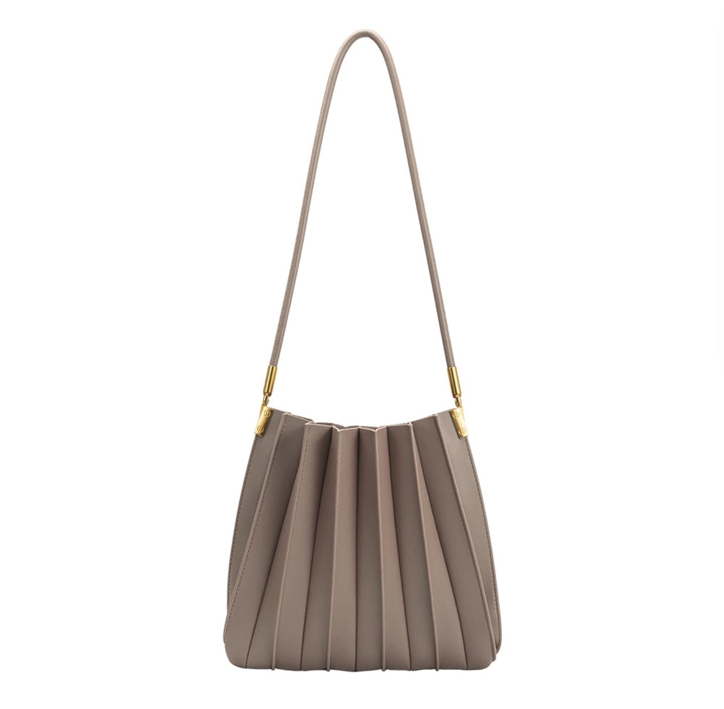 Pleated Vegan Leather Bag