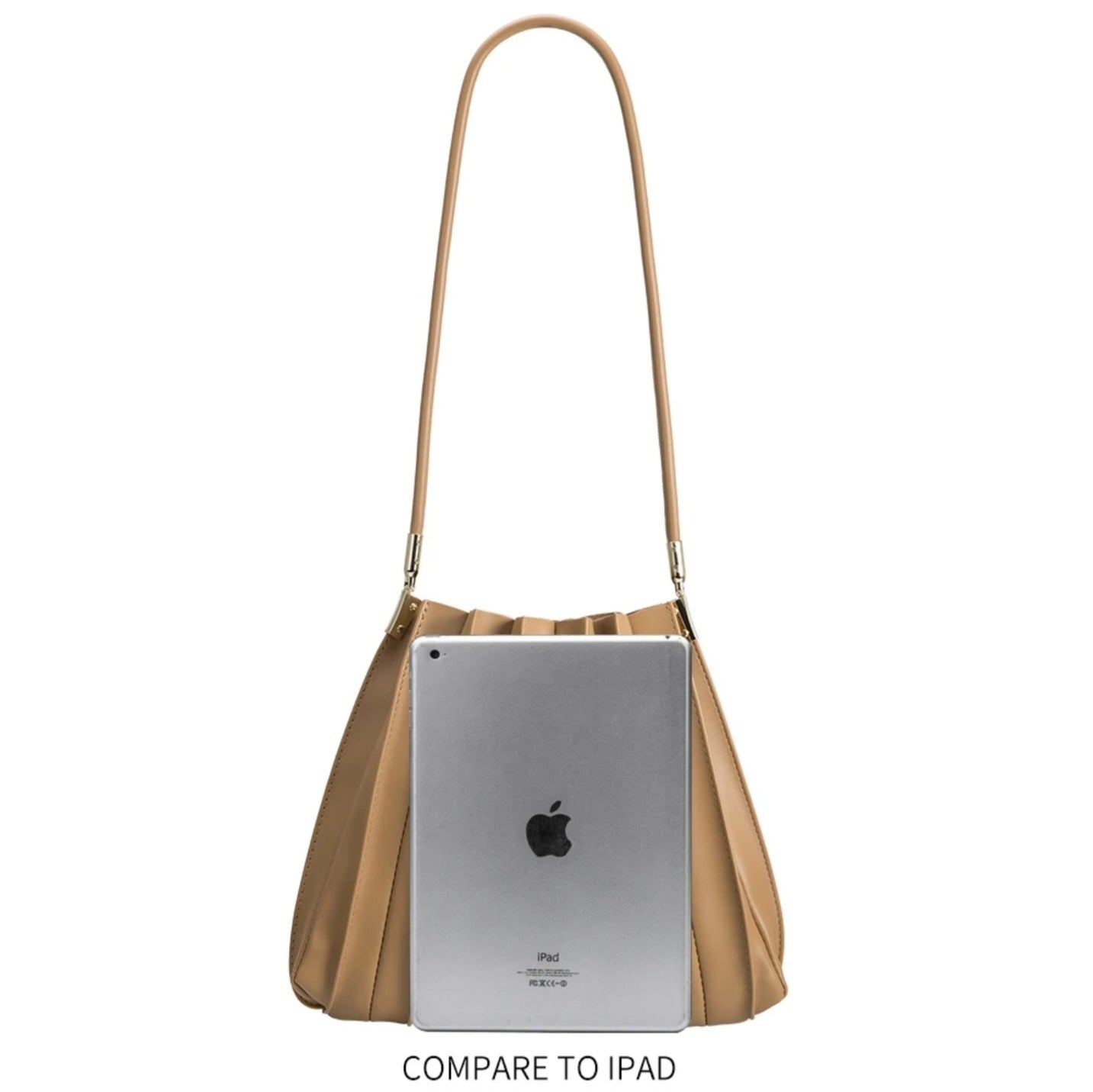 Pleated Vegan Leather Bag