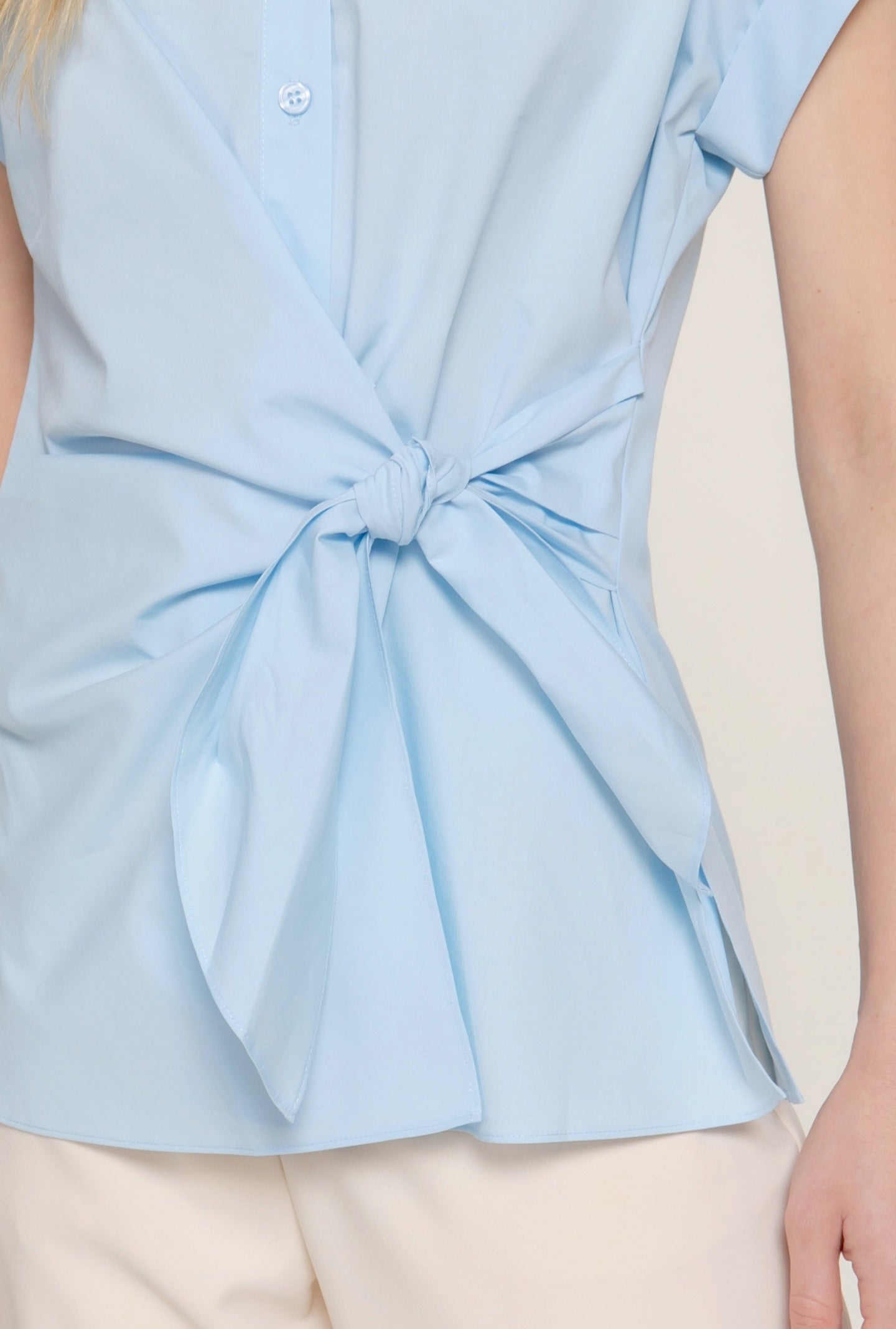 Short Sleeve Side Knot Shirt