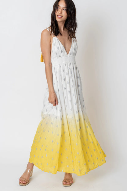 V Neck Maxi Dress