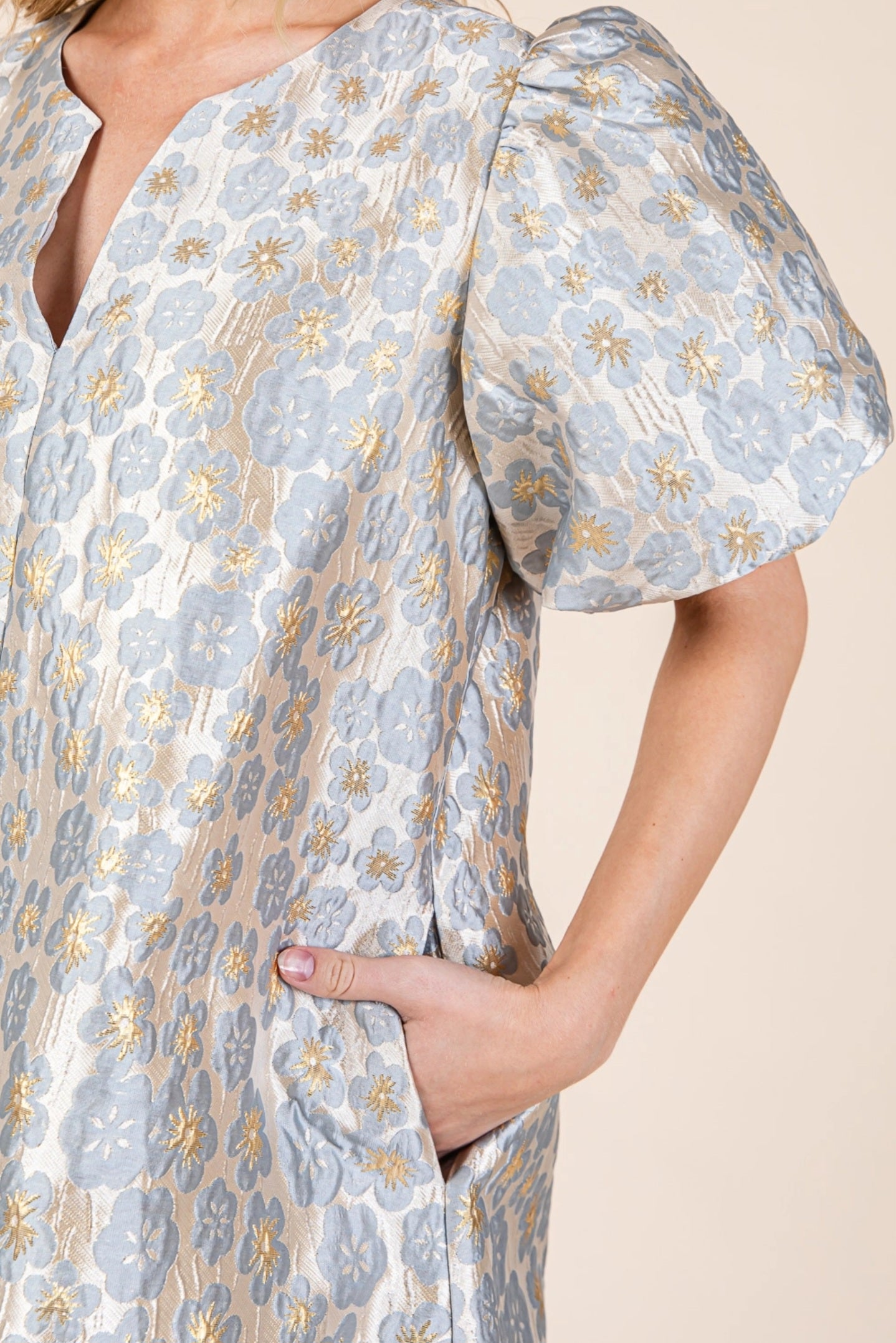Floral Embroidered Mini Dress