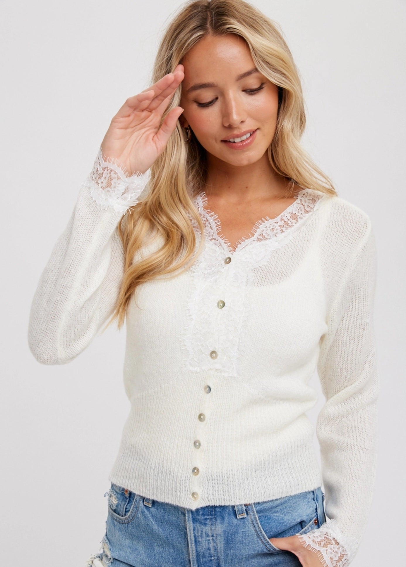 Lace Knit Cardigan