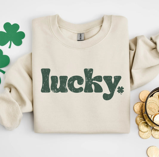 Tan Lucky Sweatshirt