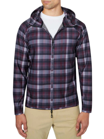 Plaid Hooded Jacket