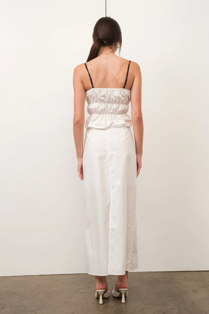 White Poplin Top