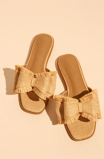 Raffia Bow Slide