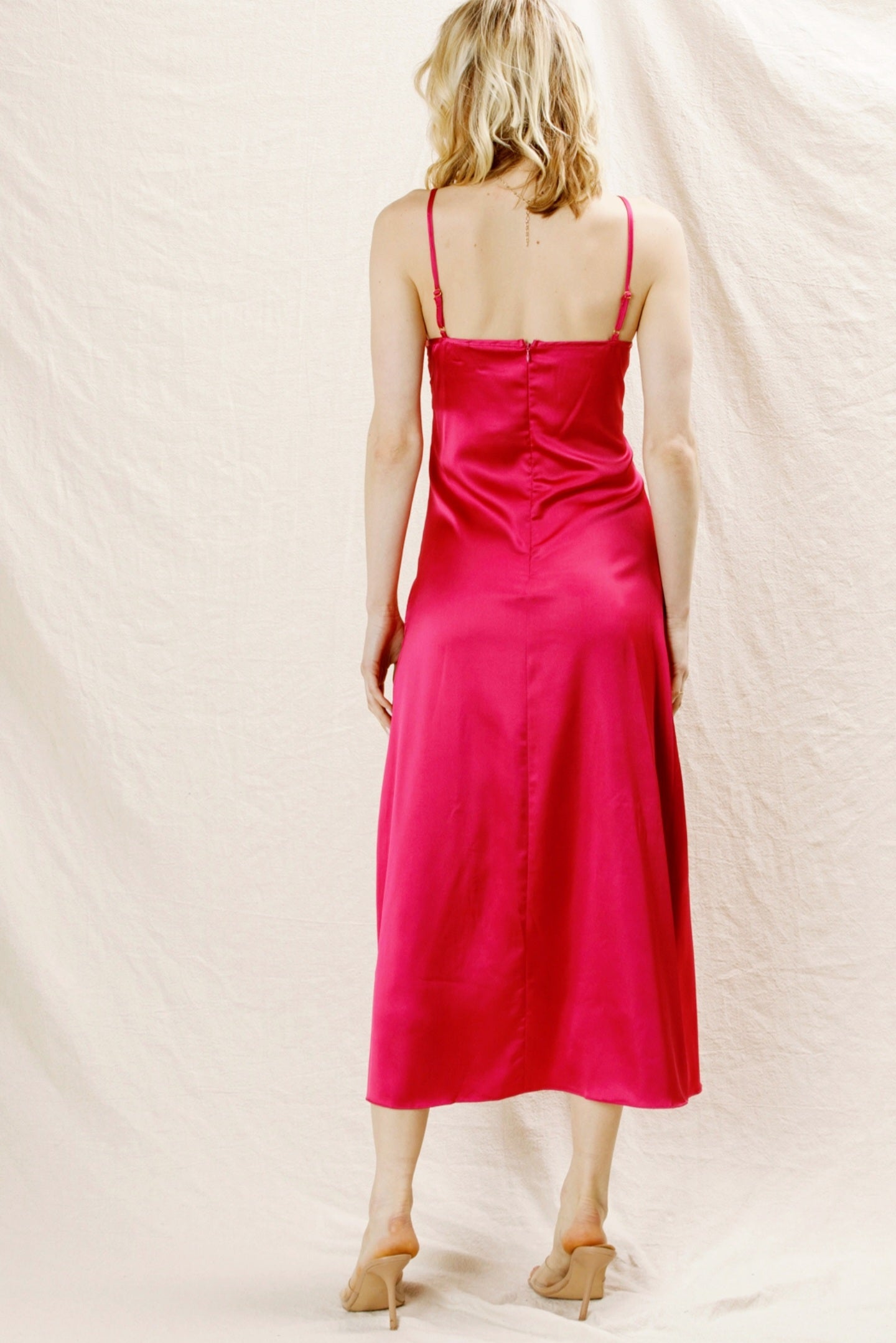 Satin Midi Dress
