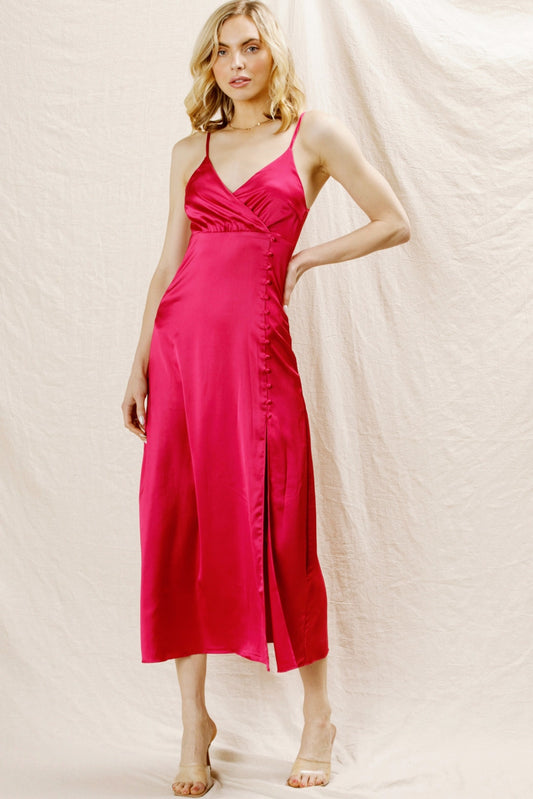 Satin Midi Dress