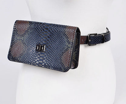 Faux Snakeskin Bag Belt